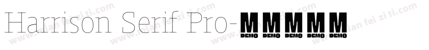 Harrison Serif Pro字体转换